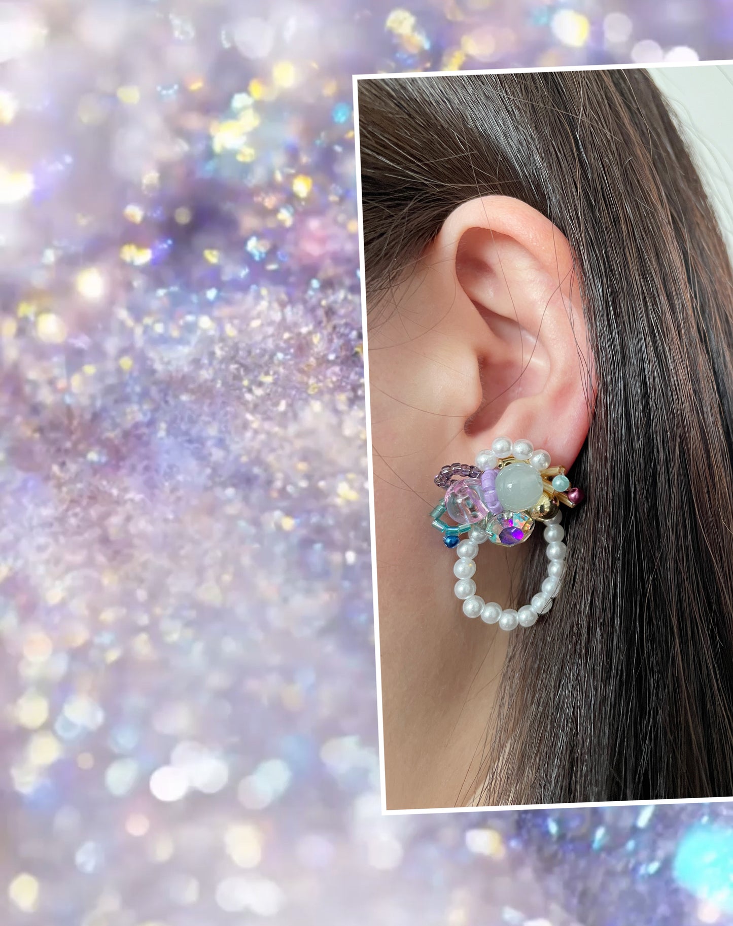 Dreamy Pearl Loop Earrings