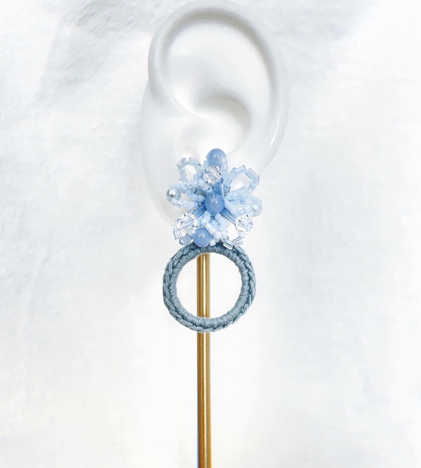 Crochet Hoop Earrings