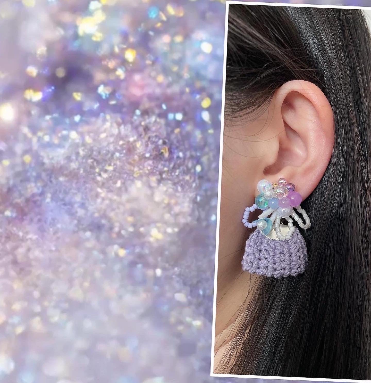 Crochet Embellished Earrings