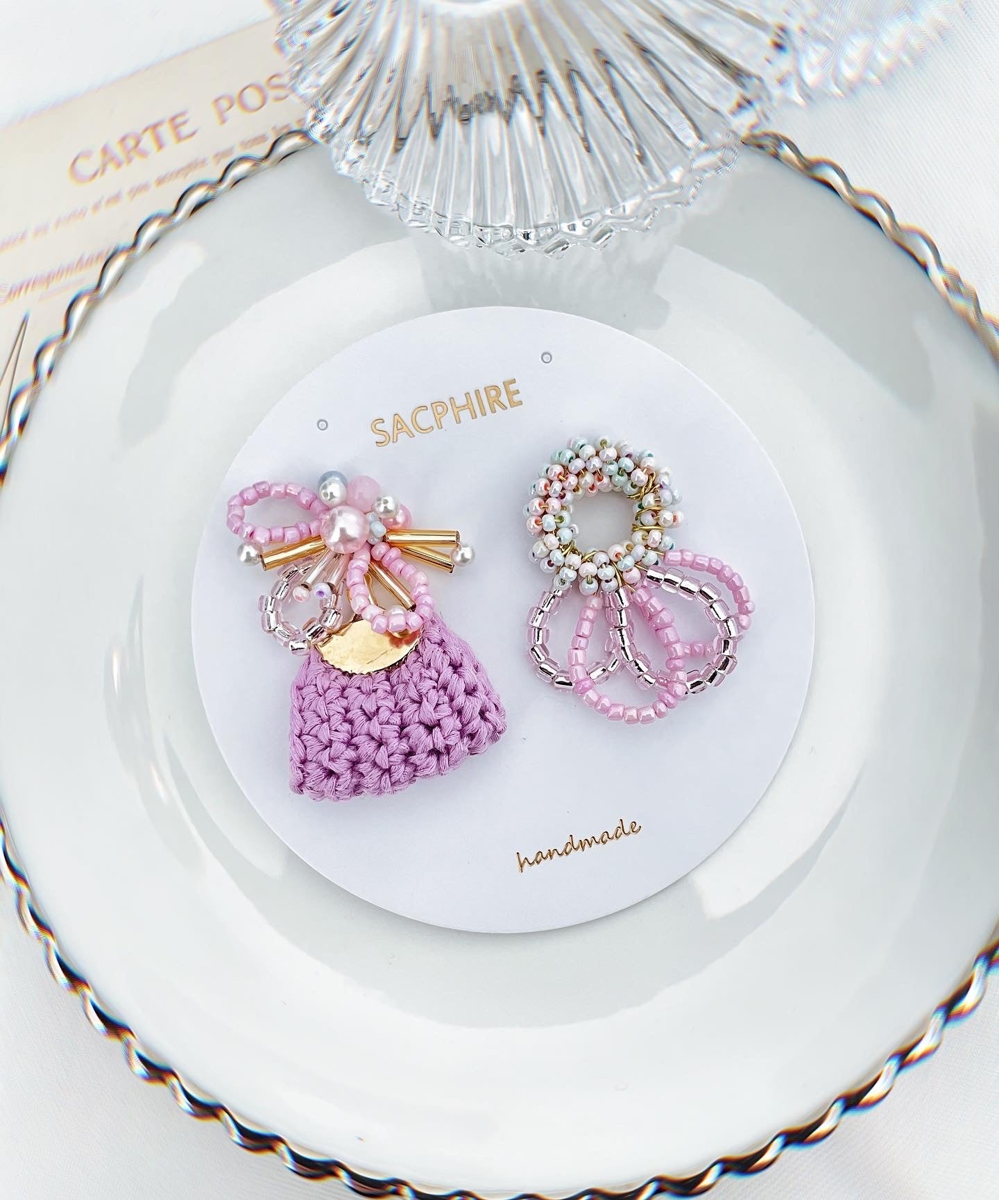 Crochet Embellished Earrings