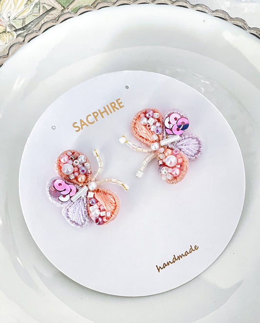 Butterfly Embroidery Earrings