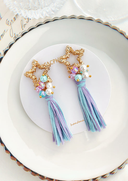 Star and Tassel Earrings