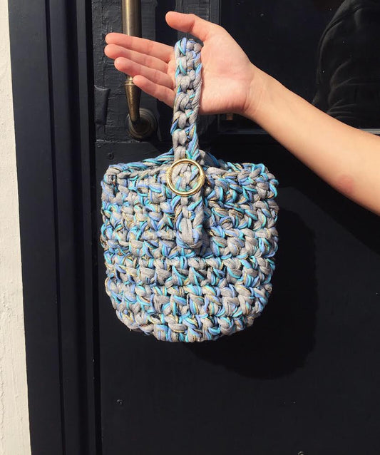 Basket Top Handle Crochet Bag