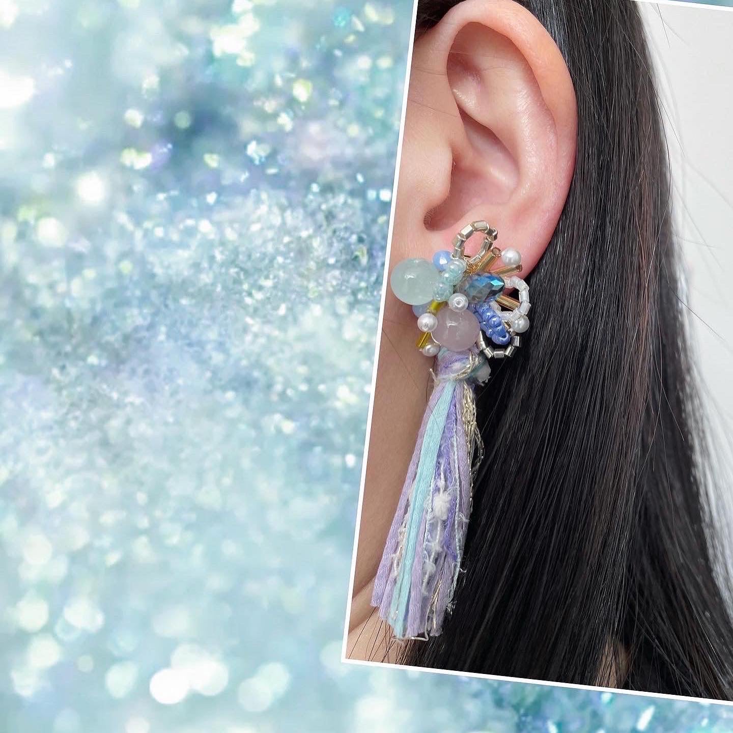 Galaxy Tassel Earrings