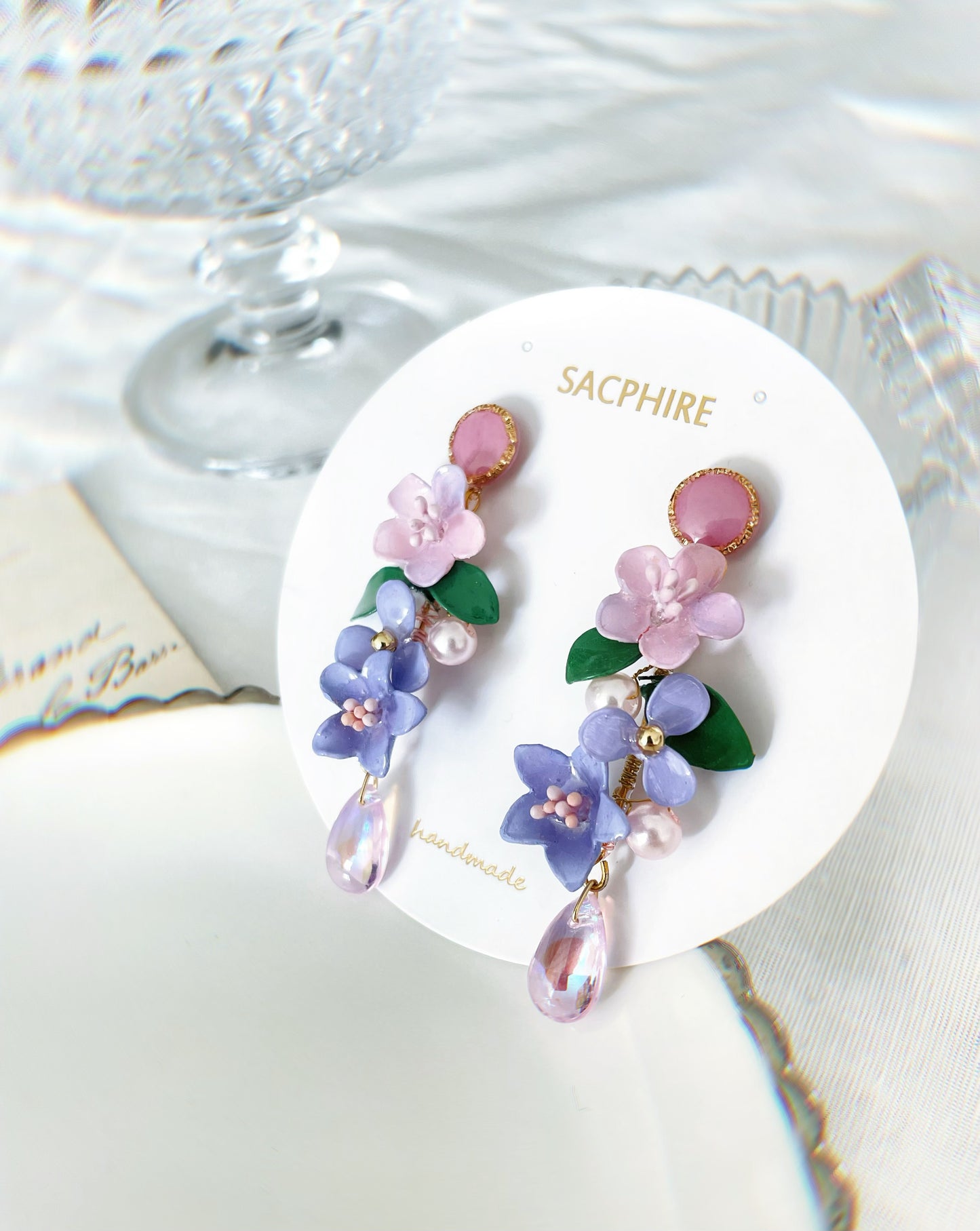 Pink Garden Floral Earrings