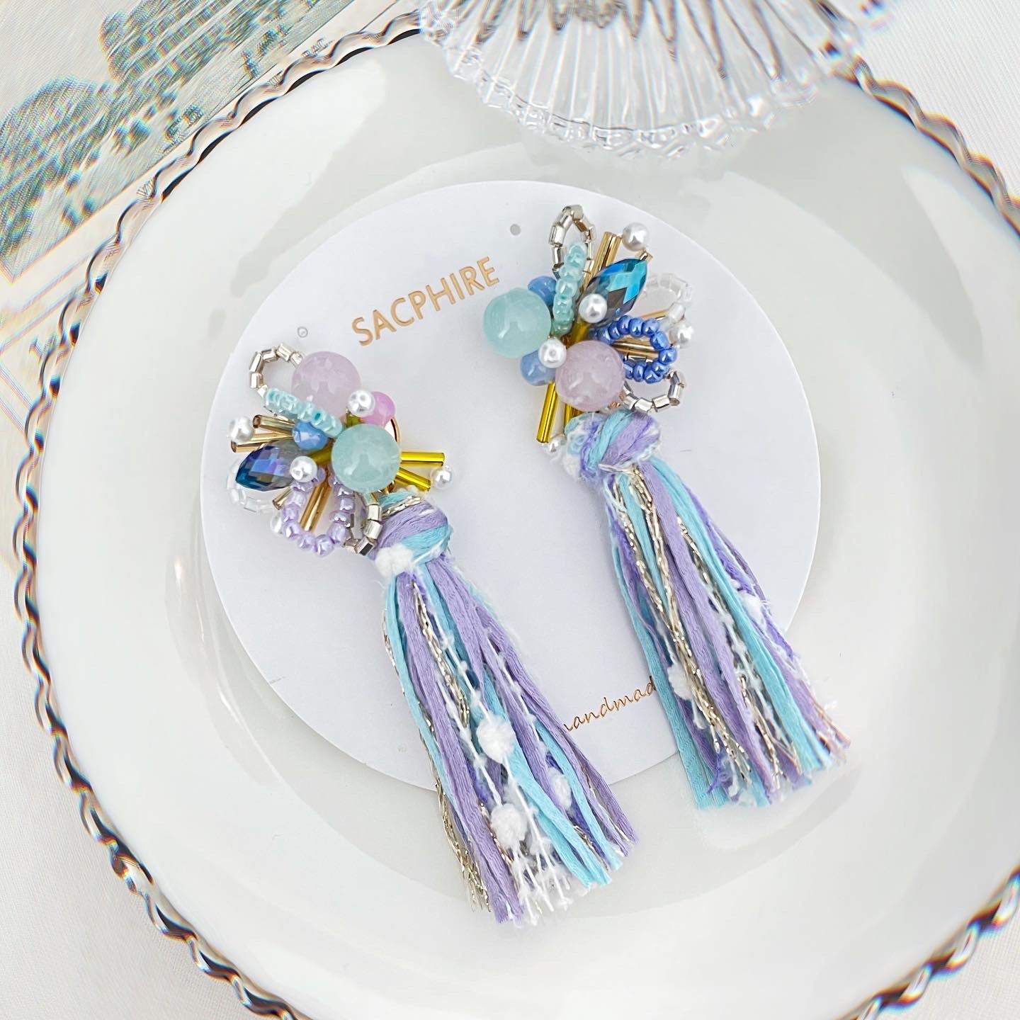 Galaxy Tassel Earrings